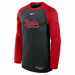 Cincinnati Reds Nike Authentic Collection Game Time Raglan Dri-FIT Long Sleeve T-Shirt | MLB Outlet