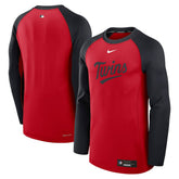 Minnesota Twins Nike Authentic Collection Game Time Raglan Dri-FIT Long Sleeve T-Shirt | MLB Outlet