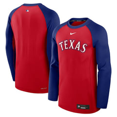 Texas Rangers Nike Authentic Collection Game Time Raglan Dri-FIT Long Sleeve T-Shirt | MLB Online