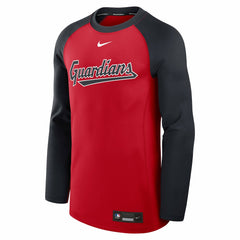 Cleveland Guardians Nike Authentic Collection Game Time Raglan Dri-FIT Long Sleeve T-Shirt | MLB Shop