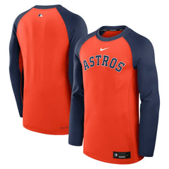 Houston Astros Nike Authentic Collection Game Time Raglan Dri-FIT Long Sleeve T-Shirt | MLB For sale