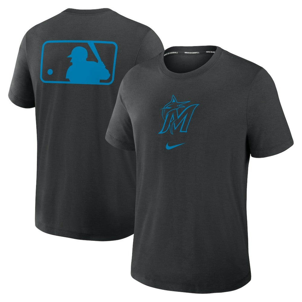 Miami Marlins Nike Authentic Collection Early Work Tri-Blend Dri-FIT T-Shirt | MLB US