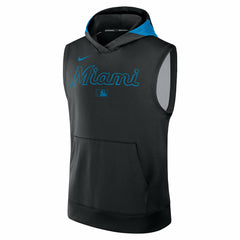 Miami Marlins Nike Authentic Collection Dri-FIT Sleeveless Hoodie | MLB For sale