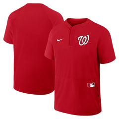 Washington Nationals Nike Authentic Collection Raglan Short Sleeve Windshirt | MLB New
