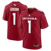 Arizona Cardinals Nike Number 1 Groom Game Jersey