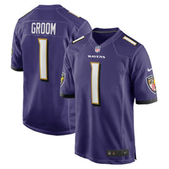 Baltimore Ravens Nike Number 1 Groom Game Jersey