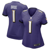Baltimore Ravens Nike Number 1 Bride Women's Game Jersey