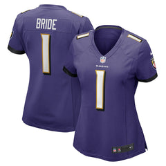 Baltimore Ravens Nike Number 1 Bride Women's Game Jersey