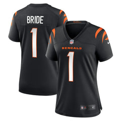 Cincinnati Bengals Nike Number 1 Bride Women's Game Jersey