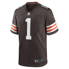 Cleveland Browns Nike Number 1 Groom Game Jersey