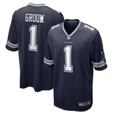 Dallas Cowboys Nike Number 1 Groom Game Jersey