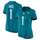 Jacksonville Jaguars Nike Number 1 Bride Women's Game Jersey