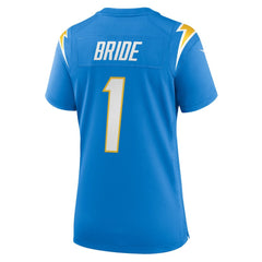 Los Angeles Chargers Nike Number 1 Bride Women's Game Jersey