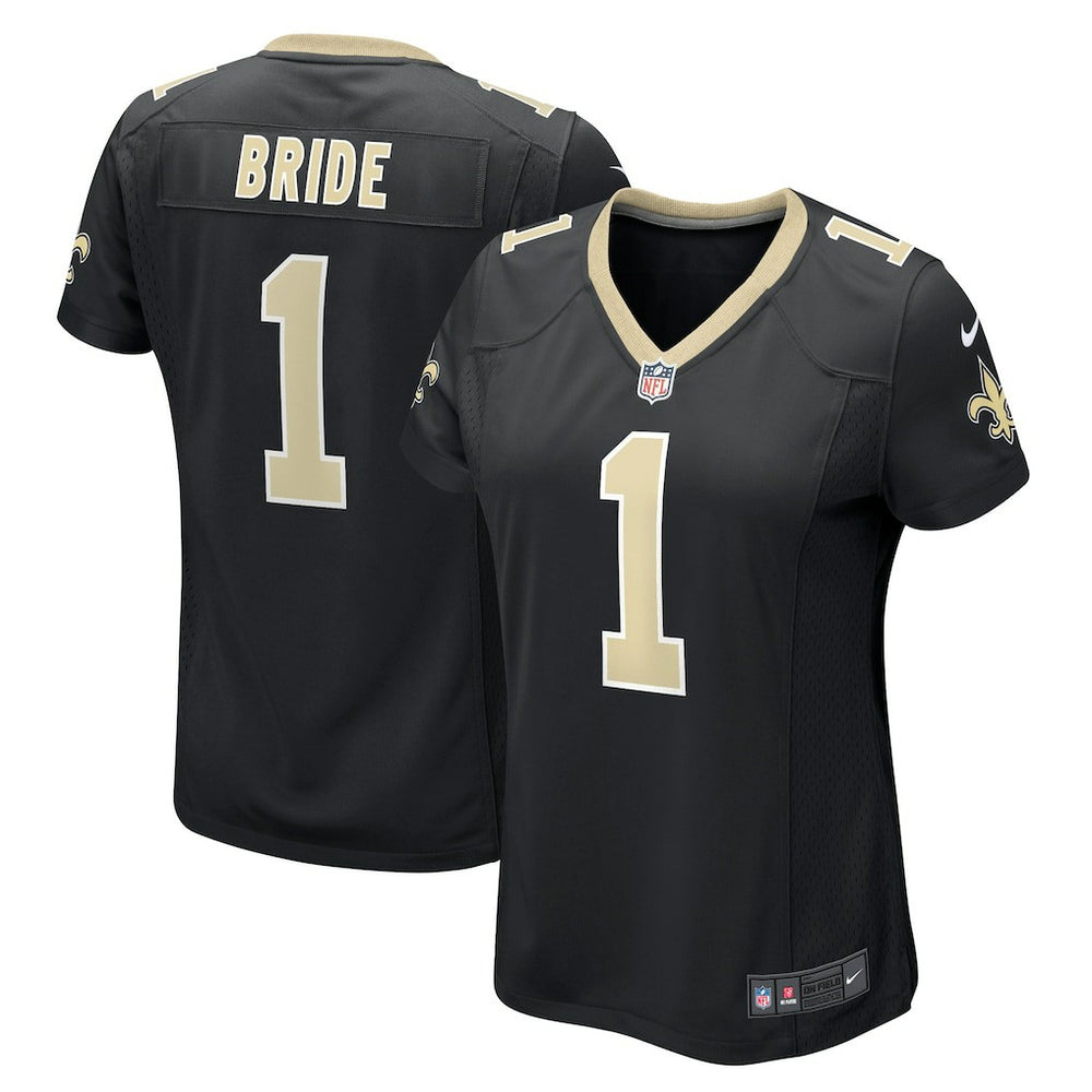 New Orleans Saints Nike Number 1 Bride Women's Game Jersey