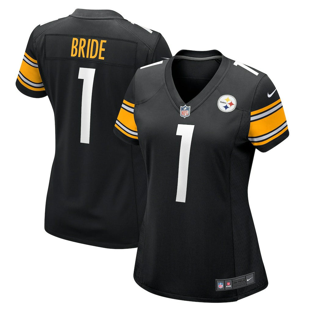 Pittsburgh Steelers Nike Number 1 Bride Women's Game Jersey