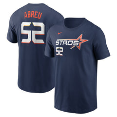 Bryan Abreu Houston Astros Nike 2025 City Connect Fuse Name & Number T-Shirt | MLB Near me