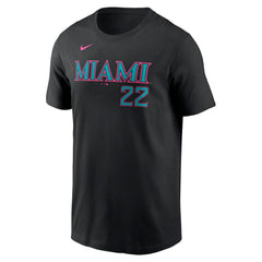 Sandy Alcantara Miami Marlins Nike 2025 City Connect Fuse Name & Number T-Shirt | MLB Near me