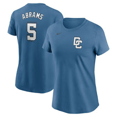 CJ Abrams Washington Nationals Nike Women's 2025 City Connect Fuse Name & Number T-Shirt | MLB Discount