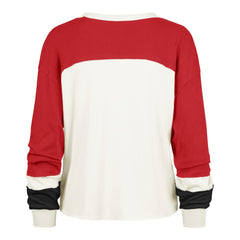 San Francisco 49ers 47 brand '47 Women's Plus Size Double Header Curve Toni Long Sleeve T-Shirt