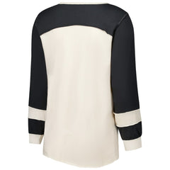 New Orleans Saints 47 brand '47 Women's Plus Size Double Header Curve Toni Long Sleeve T-Shirt