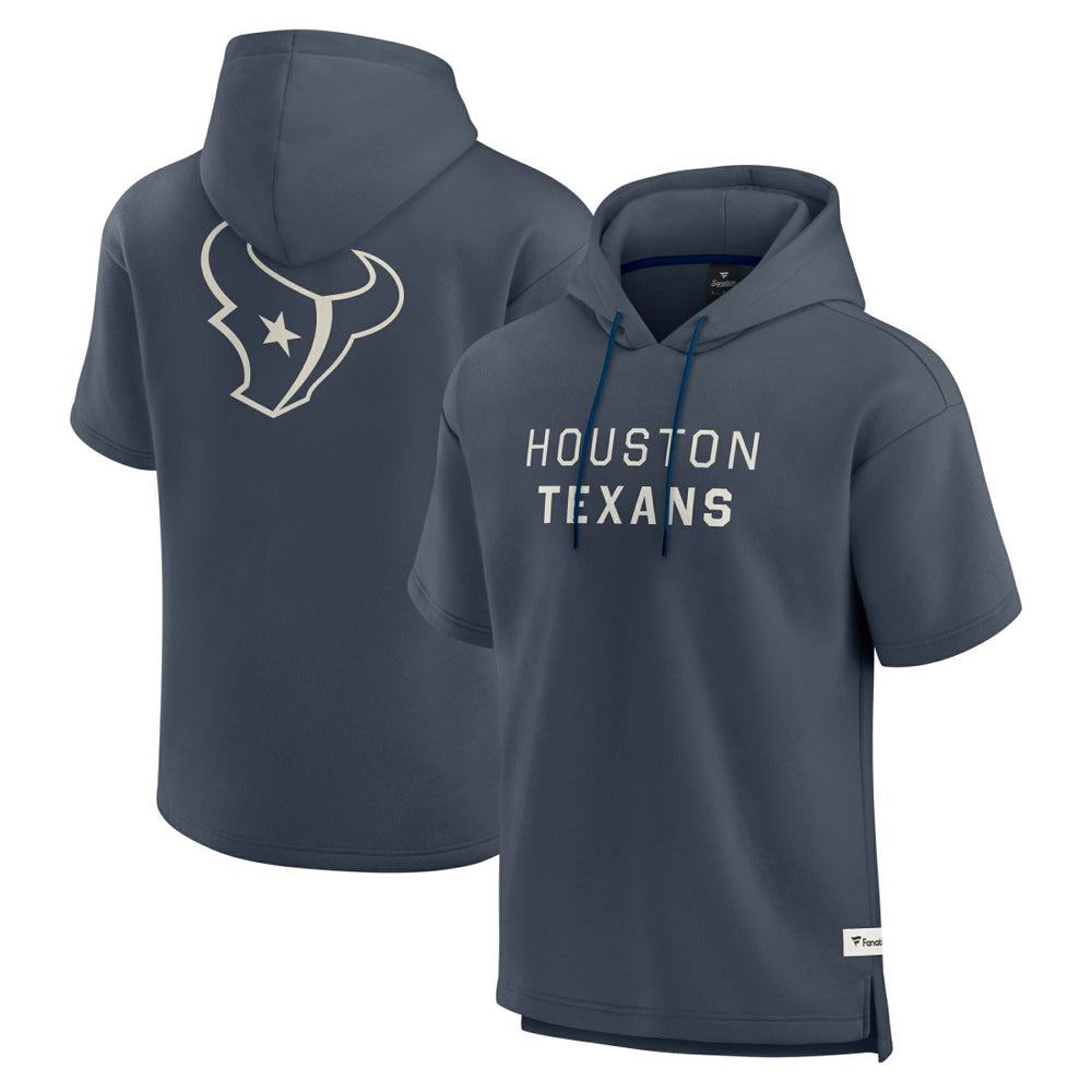 Houston Texans Fanatics Elements Future Ground Lettering Short Sleeve Pullover Hoodie