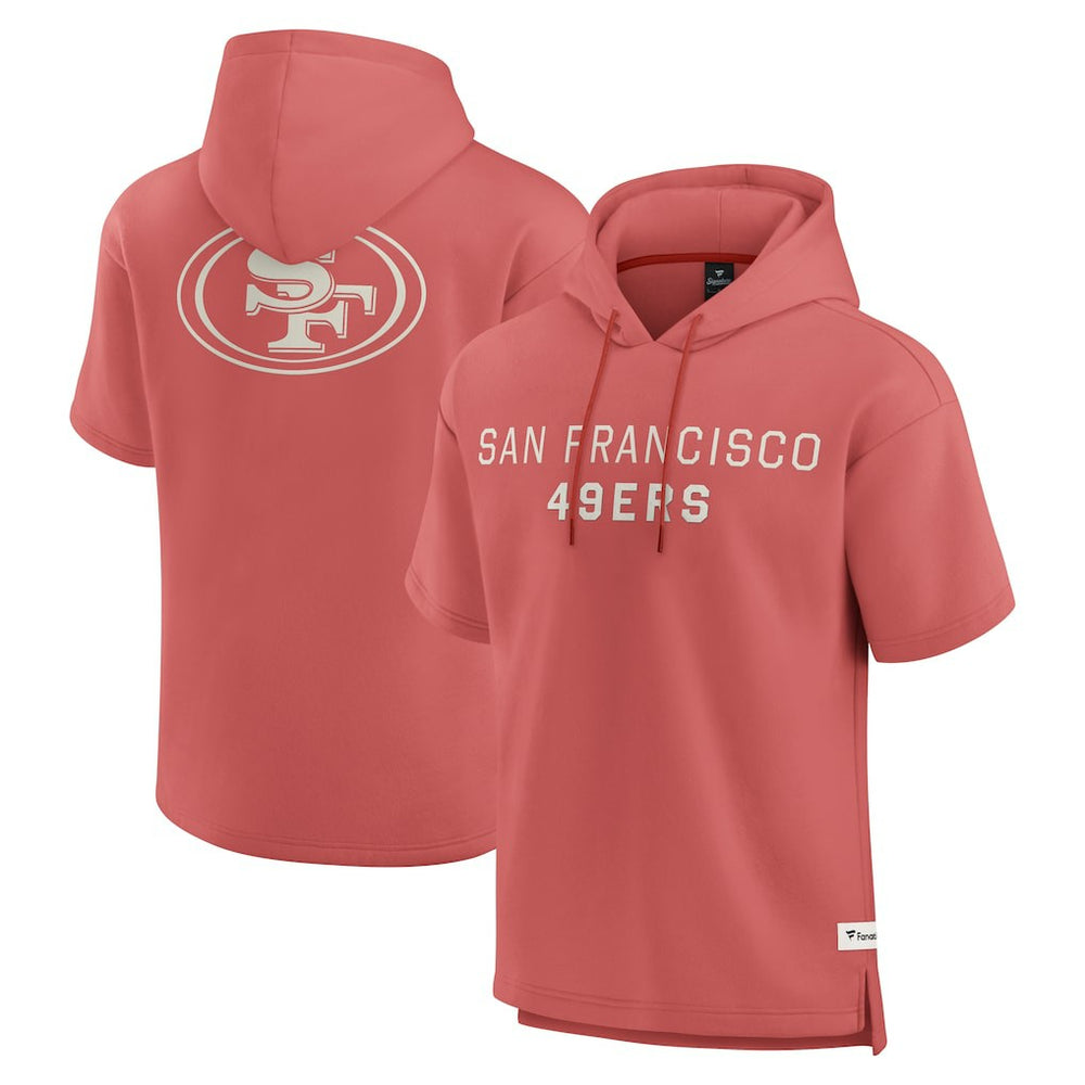 San Francisco 49ers Fanatics Elements Future Ground Lettering Short Sleeve Pullover Hoodie