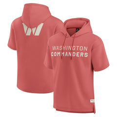 Washington Commanders Fanatics Elements Future Ground Lettering Short Sleeve Pullover Hoodie