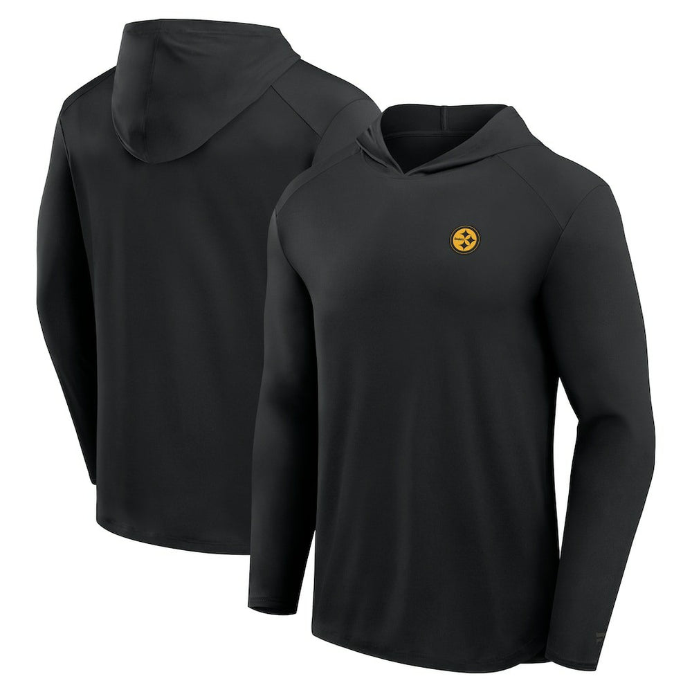 Pittsburgh Steelers Fanatics Front Office Power Mono Long Sleeve Hoodie T-Shirt