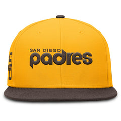 San Diego Padres Nike Cooperstown Two-Tone Dri-FIT Round Bill True Fitted Hat | MLB Outlet