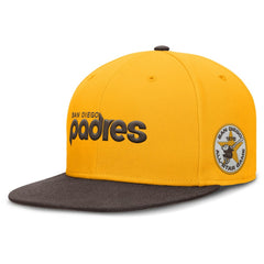 San Diego Padres Nike Cooperstown Two-Tone Dri-FIT Round Bill True Fitted Hat | MLB Outlet