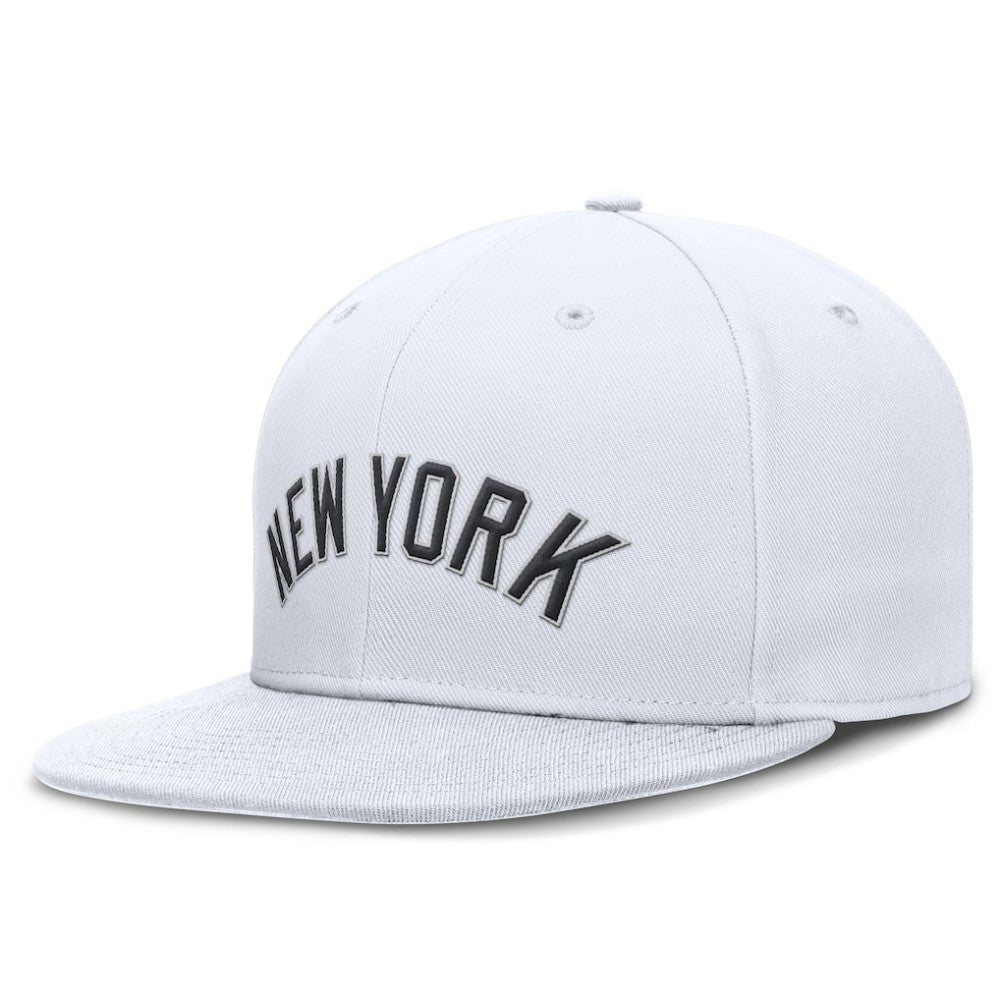 New York Yankees Nike Wordmark Dri-FIT Round Bill True Fitted Hat | MLB New