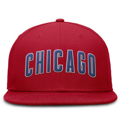 Chicago Cubs Nike Wordmark Dri-FIT Round Bill True Fitted Hat | MLB Discount