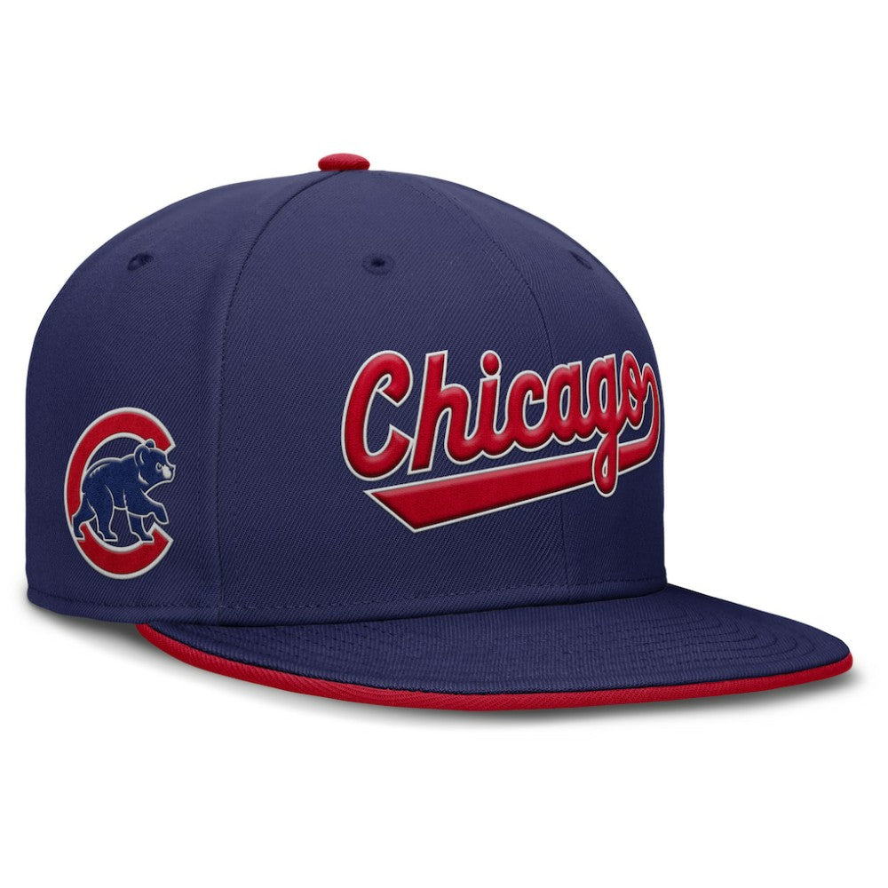Chicago Cubs Nike Primetime Dri-FIT Round Bill True Fitted Hat | MLB Discount