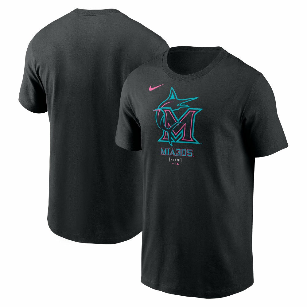 Miami Marlins Nike 2025 City Connect Large Logo T-Shirt | MLB For sale