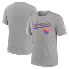 Colorado Rockies Nike City Connect Script Tri-Blend T-Shirt | MLB Sale