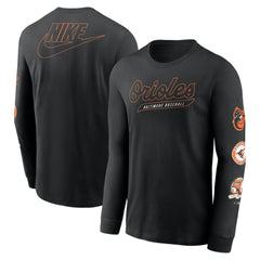 Baltimore Orioles Nike Cooperstown Collection Knockout Long Sleeve T-Shirt | MLB Discount