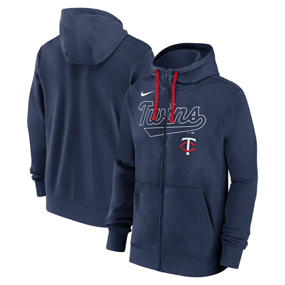 Minnesota Twins Nike Knockout Script Full-Zip Hoodie | MLB Outlet