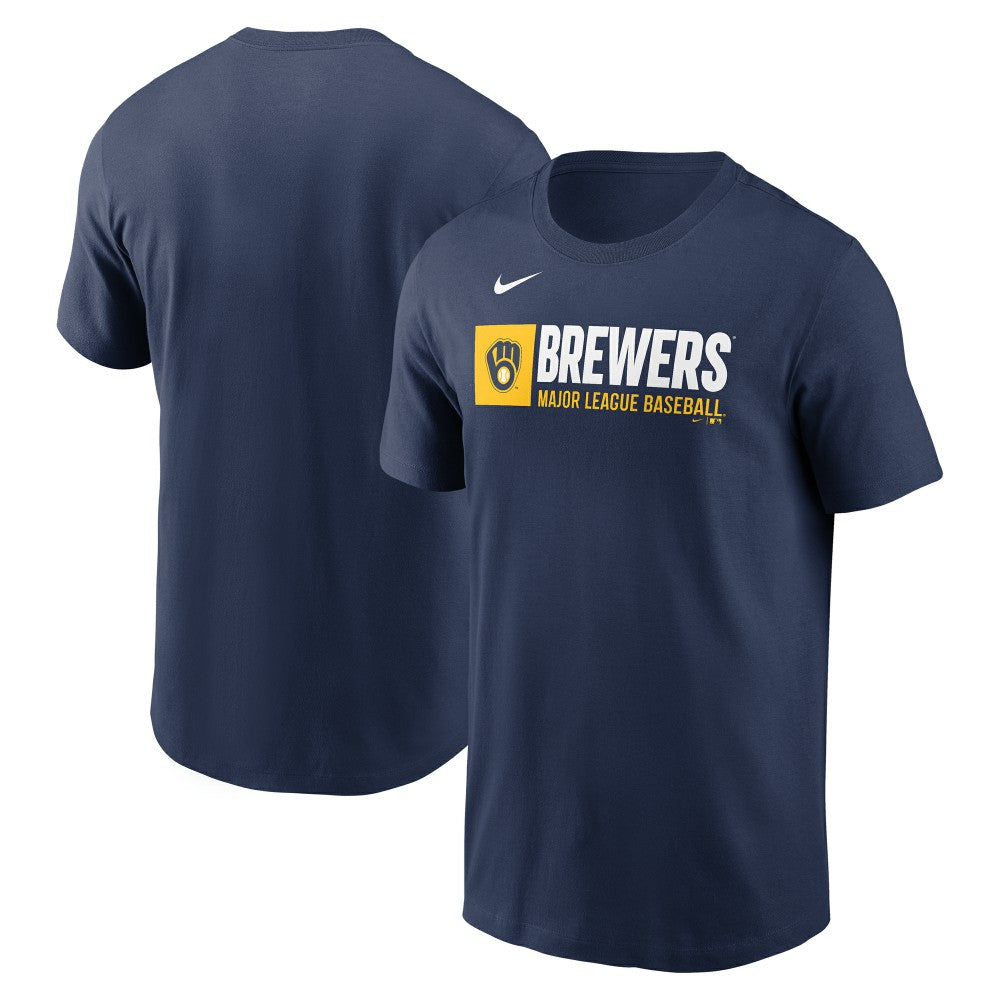 Milwaukee Brewers Nike Team Block T-Shirt | MLB US