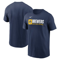 Milwaukee Brewers Nike Team Block T-Shirt | MLB US