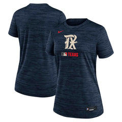 Texas Rangers Nike Women's Authentic Collection City Connect Velocity Dri-FIT T-Shirt | MLB Outlet