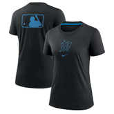 Miami Marlins Nike Women's Authentic Collection Early Work Tri-Blend T-Shirt | MLB Discount
