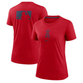 Los Angeles Angels Nike Women's Authentic Collection Early Work Tri-Blend T-Shirt | MLB Discount