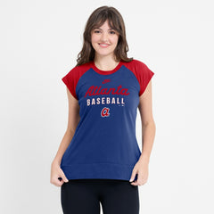 Atlanta Braves Nike Women's Cooperstown Collection Raglan Dri-FIT T-Shirt | MLB Discount