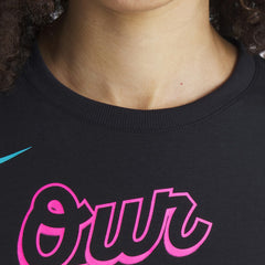 Miami Marlins Nike Women's 2025 City Connect Flowy Fashion Tri-Blend Dri-FIT T-Shirt | MLB Sale