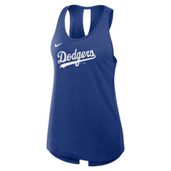 Los Angeles Dodgers Nike Open-Back Crisscross Dri-FIT Tank Top | MLB New