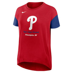 Philadelphia Phillies Nike Women's Flowy Fashion Tri-Blend Dri-FIT T-Shirt | MLB Online