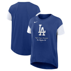 Los Angeles Dodgers Nike Women's Flowy Fashion Tri-Blend Dri-FIT T-Shirt | MLB Outlet