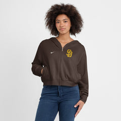 San Diego Padres Nike Women's Cropped Chill Full-Zip Hoodie | MLB For sale