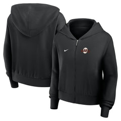 San Francisco Giants Nike Women's Cropped Chill Full-Zip Hoodie | MLB Outlet