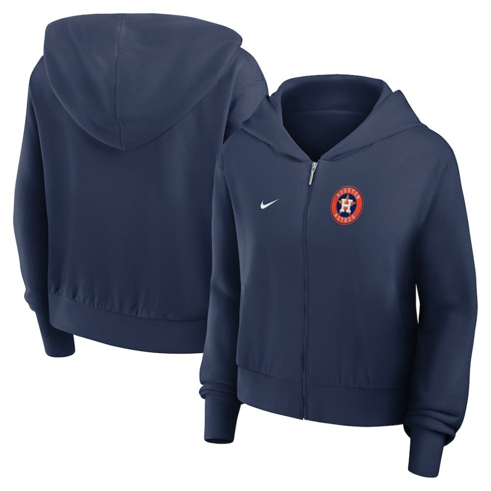 Houston Astros Nike Women's Cropped Chill Full-Zip Hoodie | MLB Sale